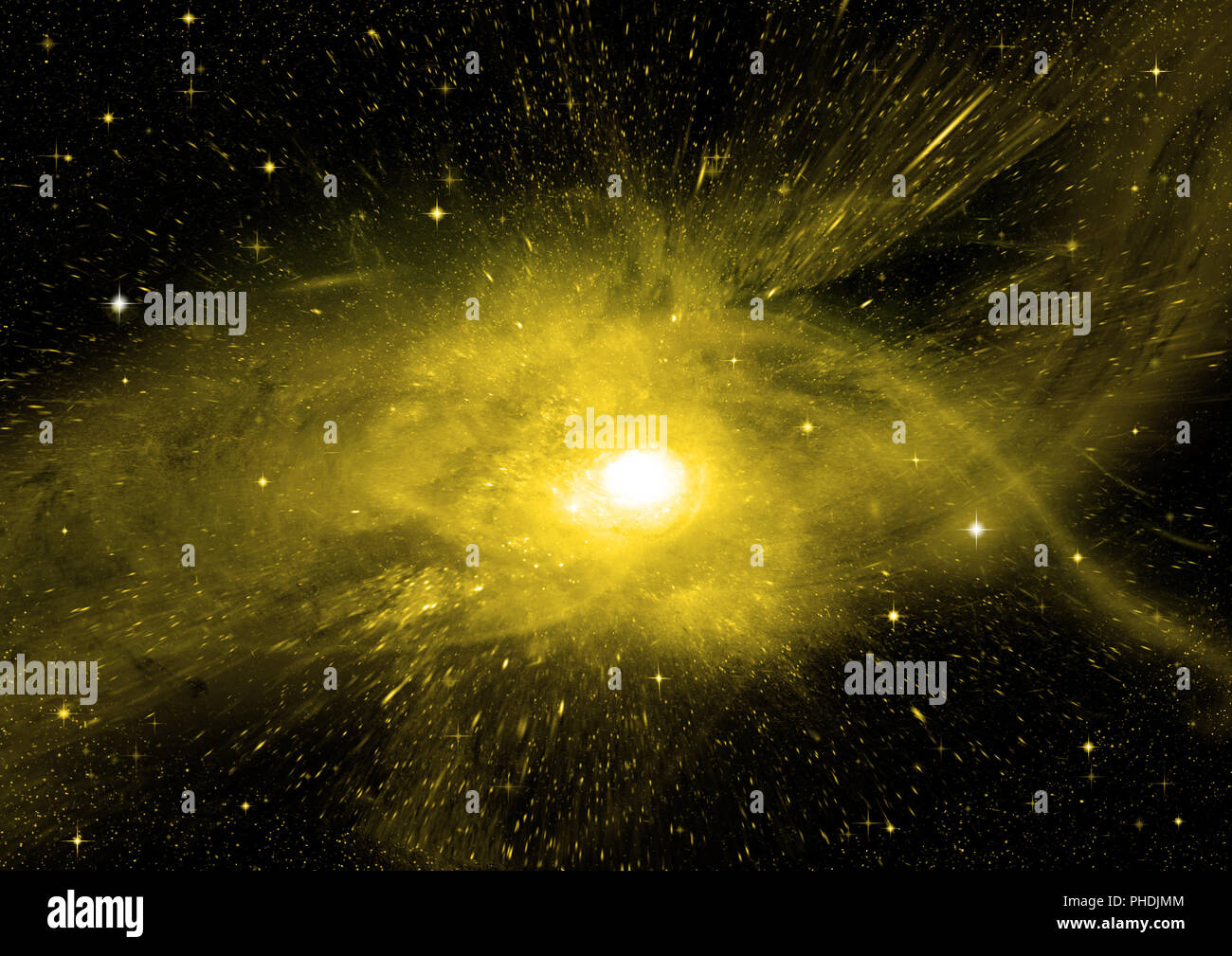 Stars, dust and gas nebula in a far galaxy Stock Photo Alamy