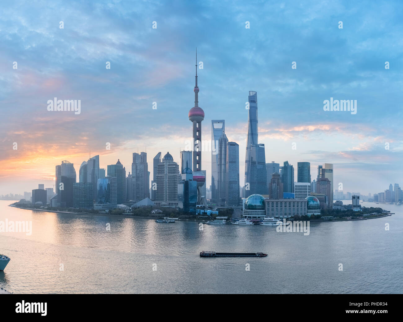 shanghai skyline panorama Stock Photo - Alamy