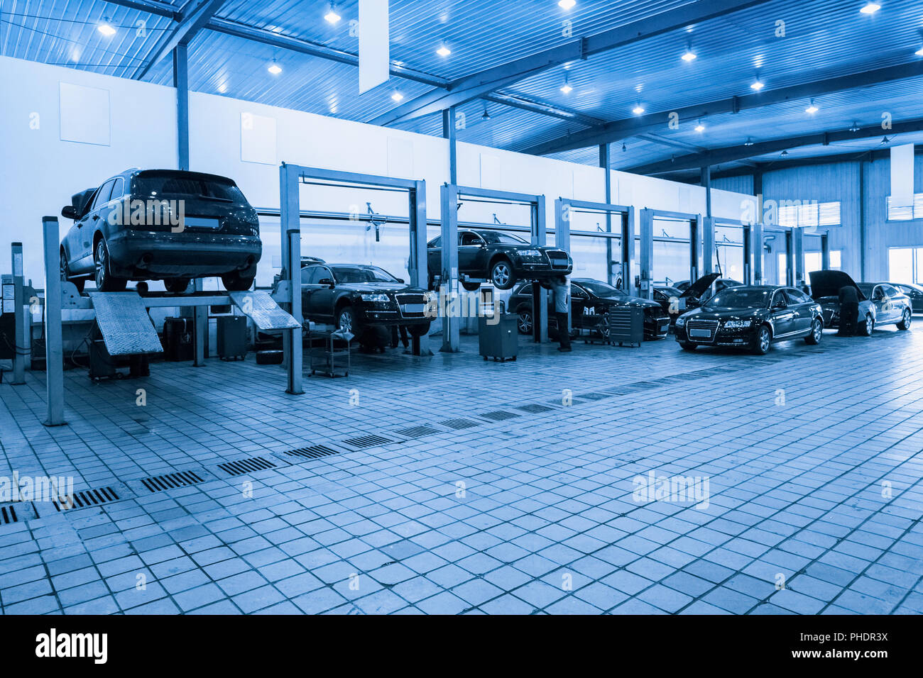 auto repair workshop Stock Photo