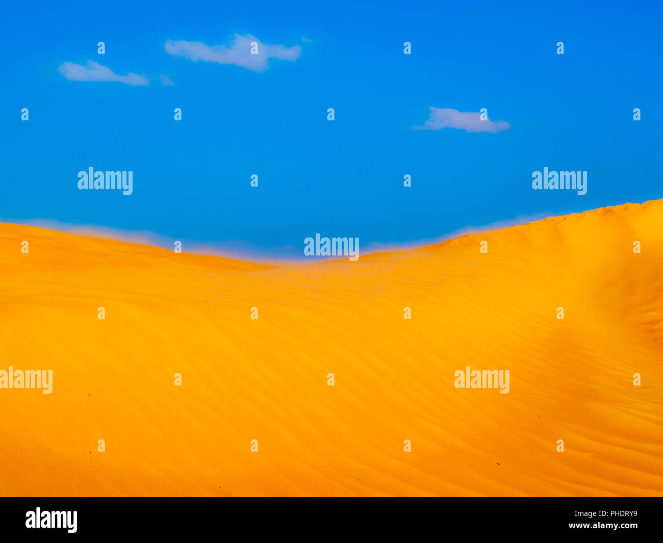 Sahara desert at Douz in Tunisia Stock Photo