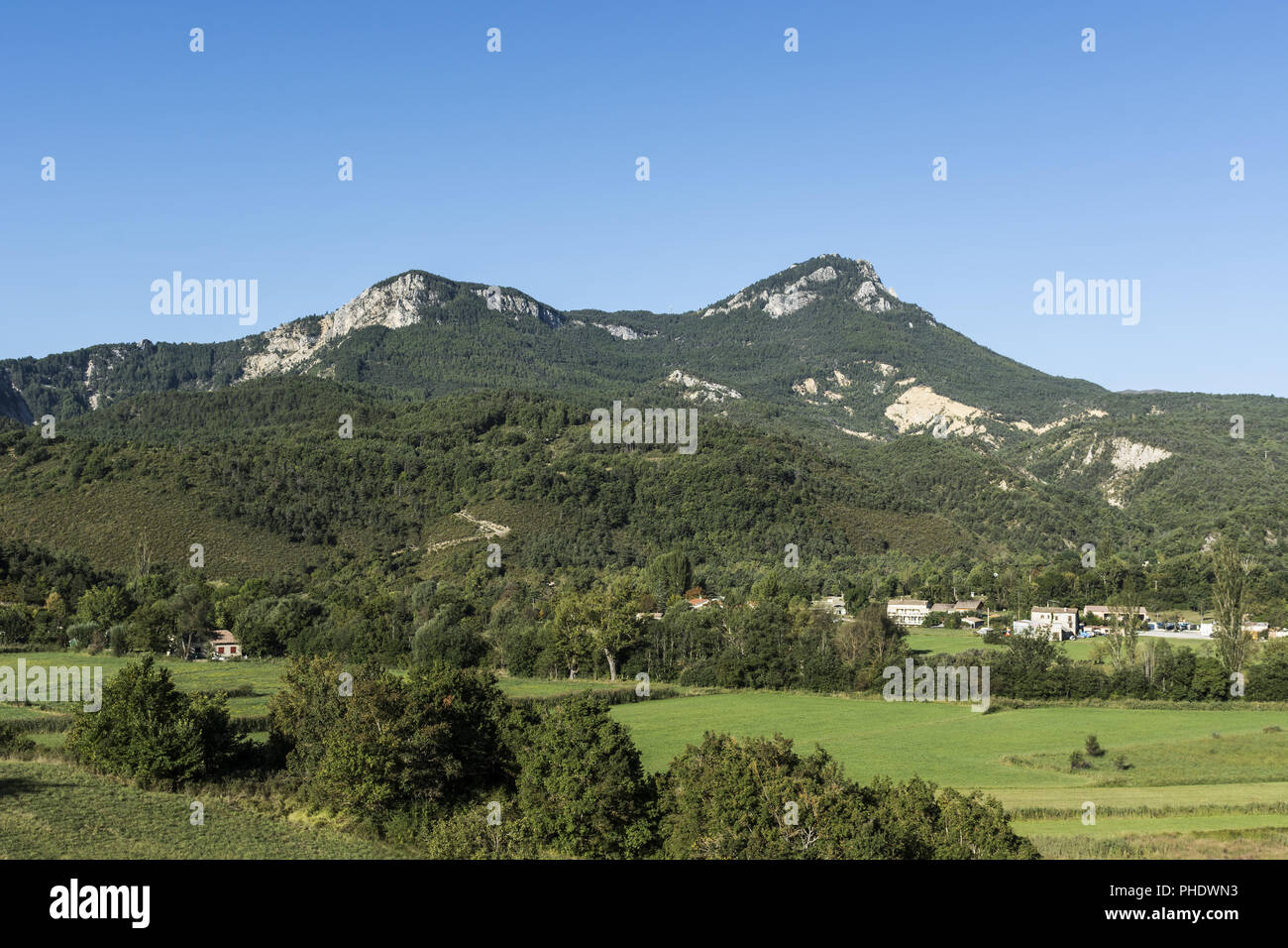 Alpine landscape in southeastern France Stock Photo