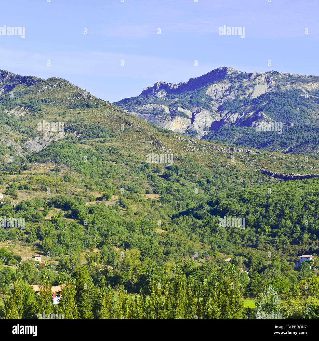 Alpine landscape in southeastern France Stock Photo