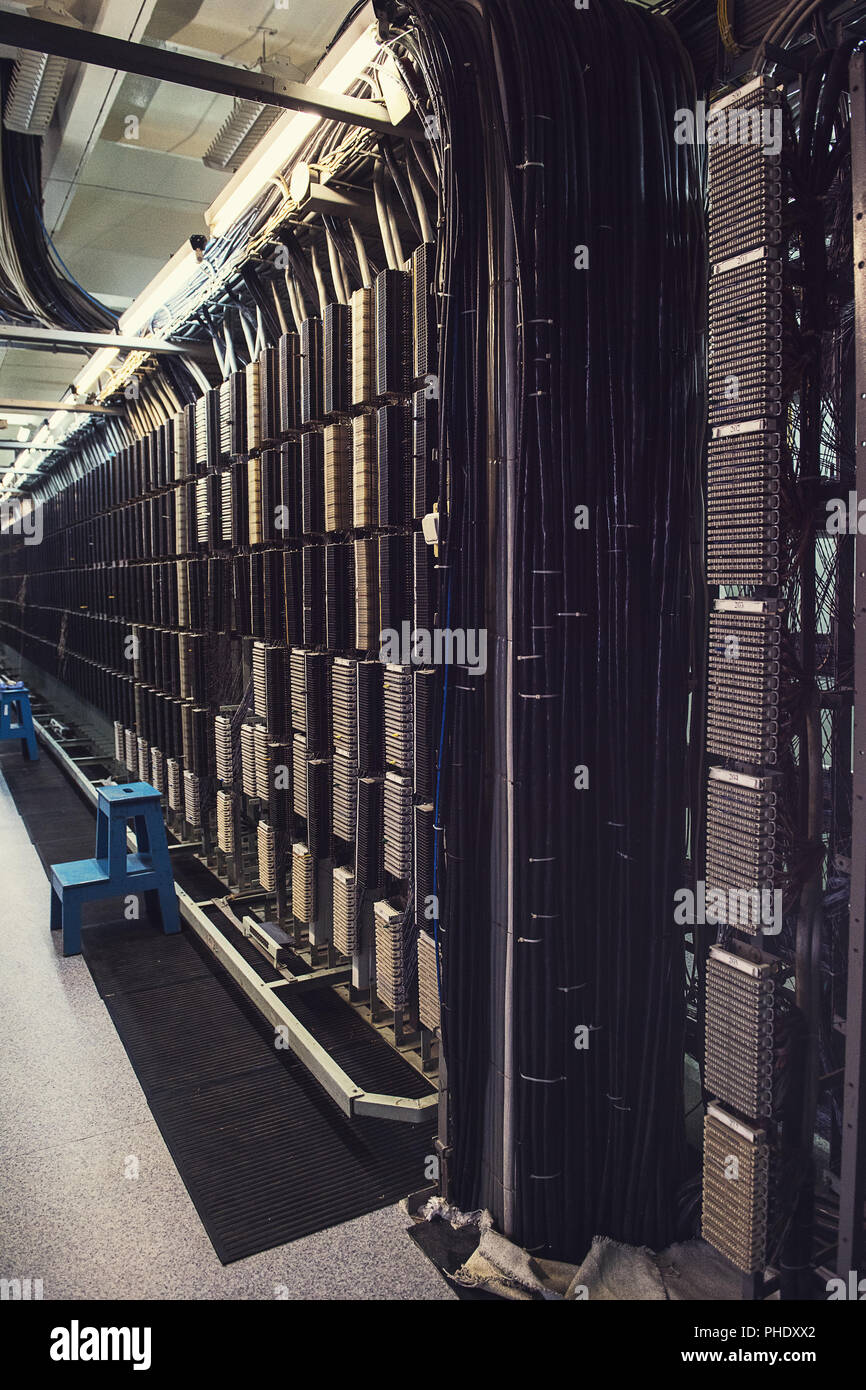 Retro telephone exchange Stock Photo Alamy