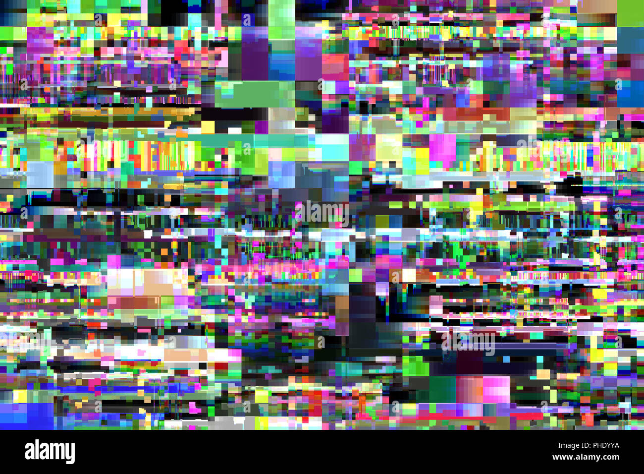 Download Glitch Effect Colorful Abstract Wallpaper