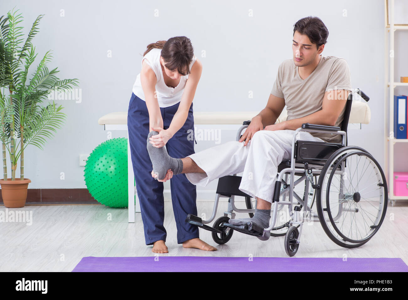 Patient recovering in hospital after injury trauma Stock Photo - Alamy