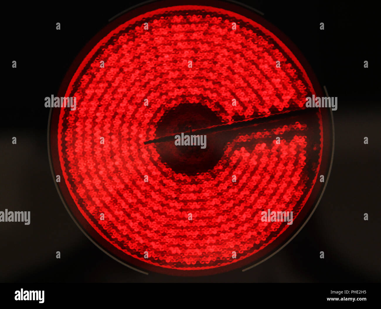 Hot electric hob Stock Photo Alamy