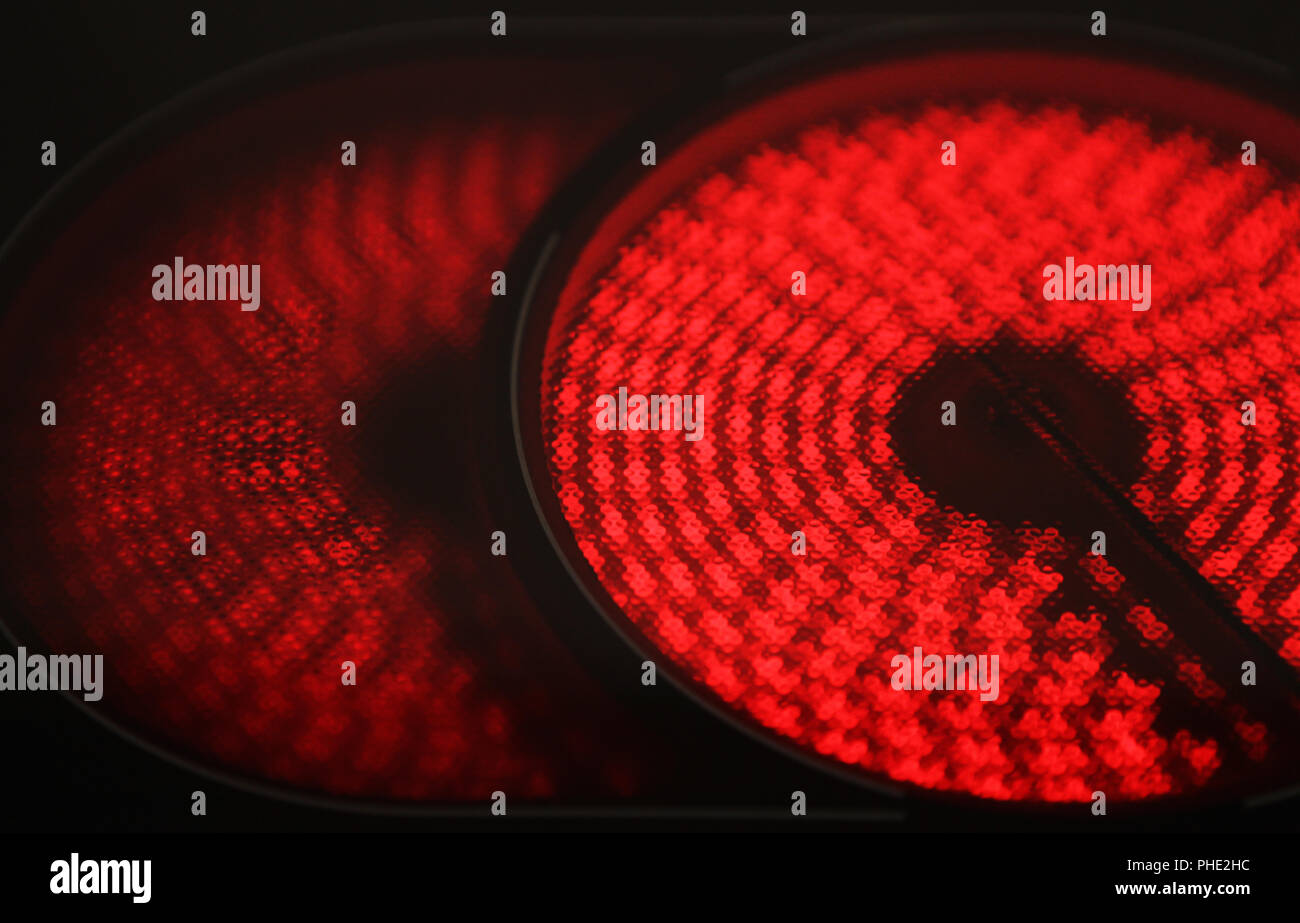 Hot electric hob Stock Photo Alamy
