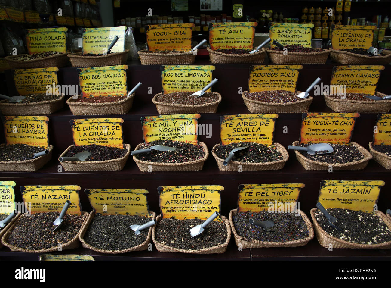 different tea blends Stock Photo Alamy