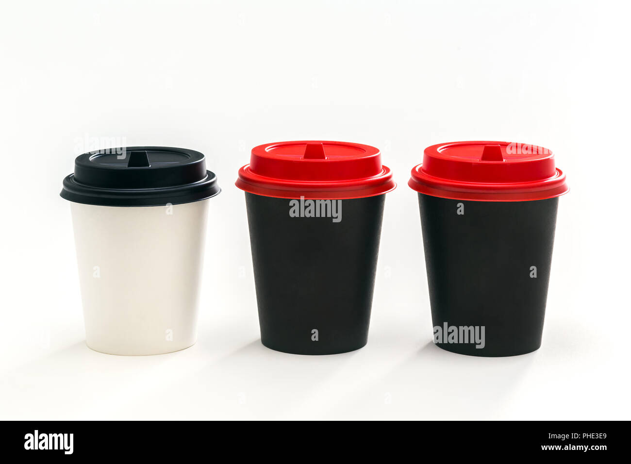paper cup, disposable tableware Stock Photo