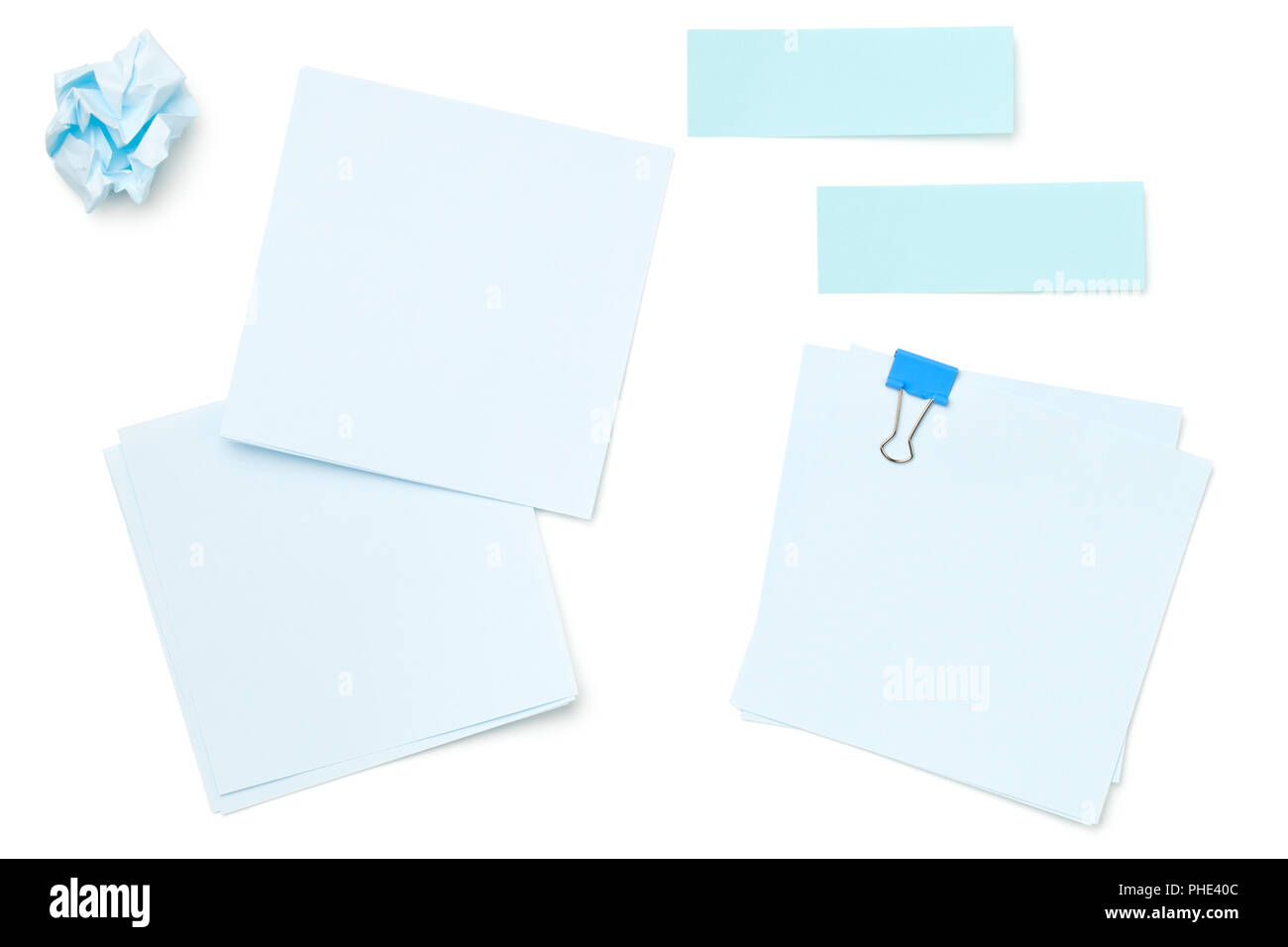 Sticky Post Note Paper Isolated on White Background Stock Photo - Alamy