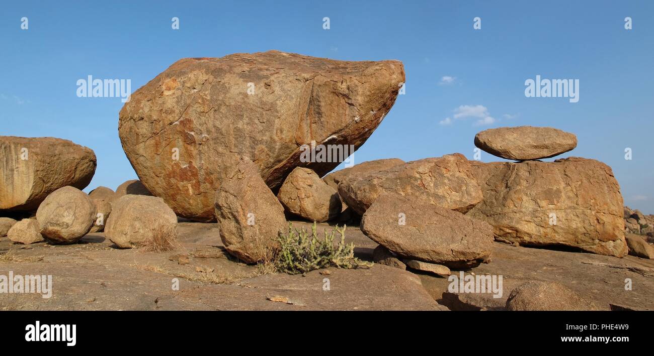 Unique granite boulder in Hampi, Karnataka Stock Photo Alamy