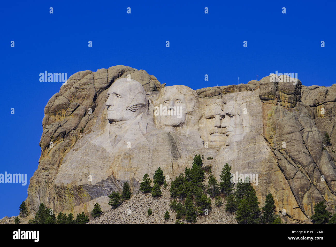 Presidential sculpture at Mount Rushmore National Monument, South Dakota Stock Photo Alamy