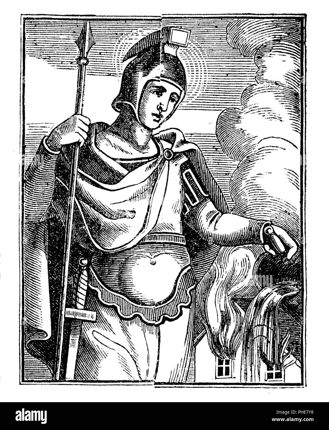 St. Florian, martyr, Stock Photo