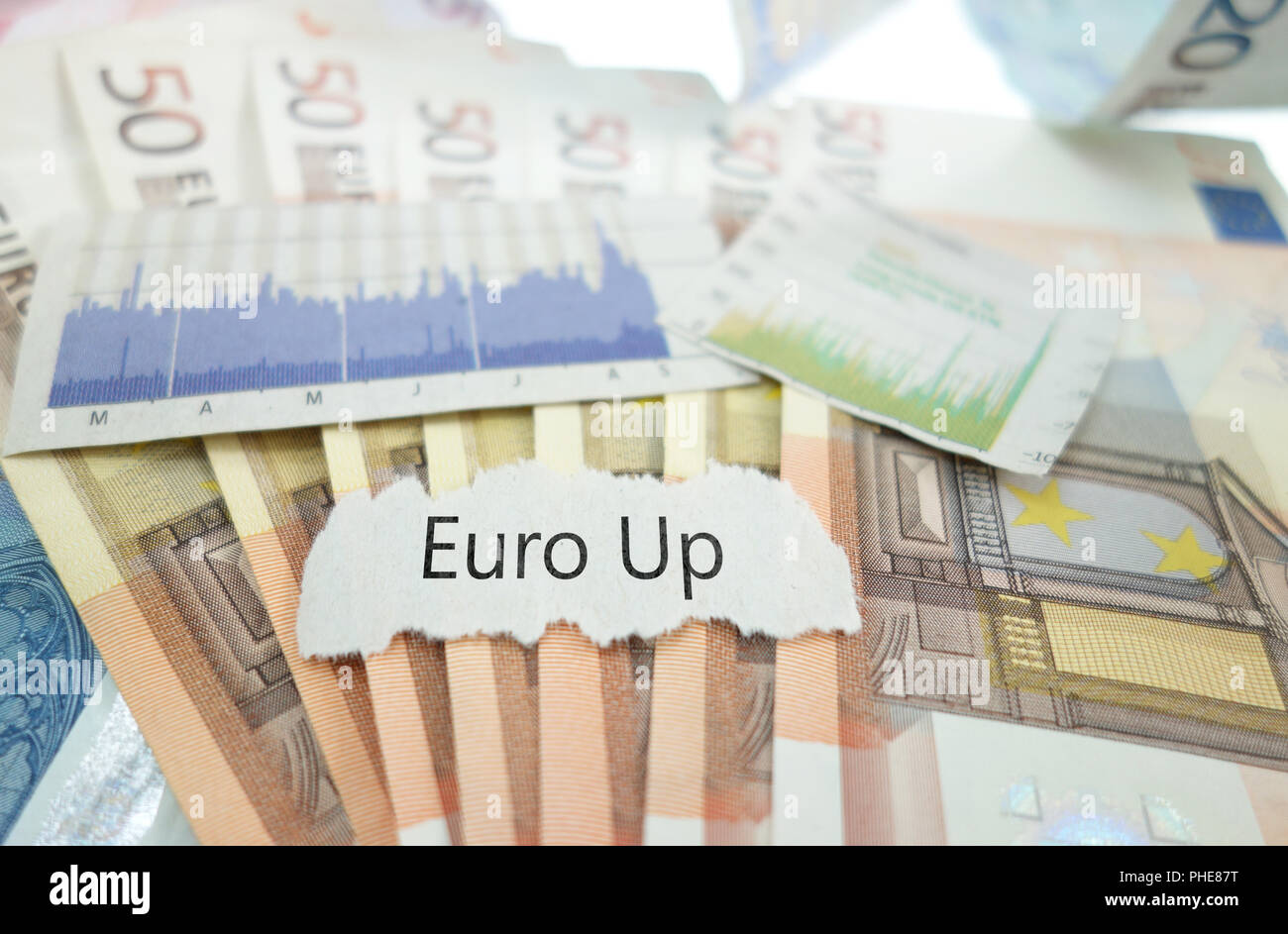 Euro Up news Stock Photo