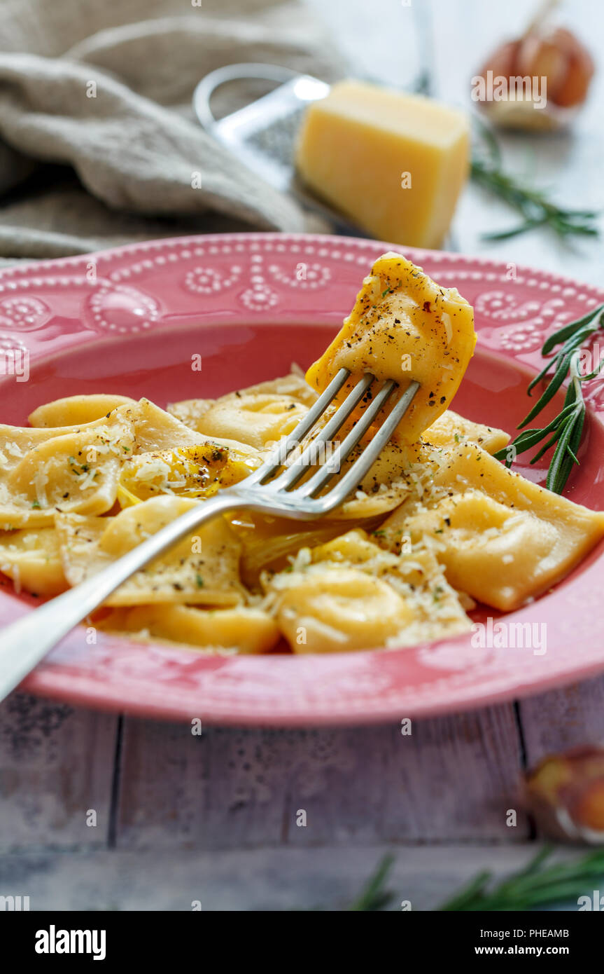 Filled ravioli plate hi-res stock photography and images - Alamy