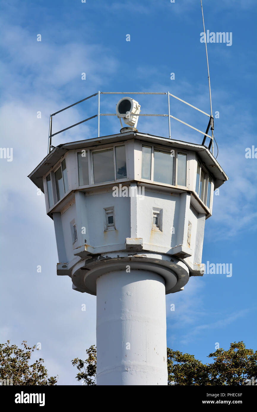 former GDR watchtower in Kühlungsborn on the Baltic Sea Stock Photo