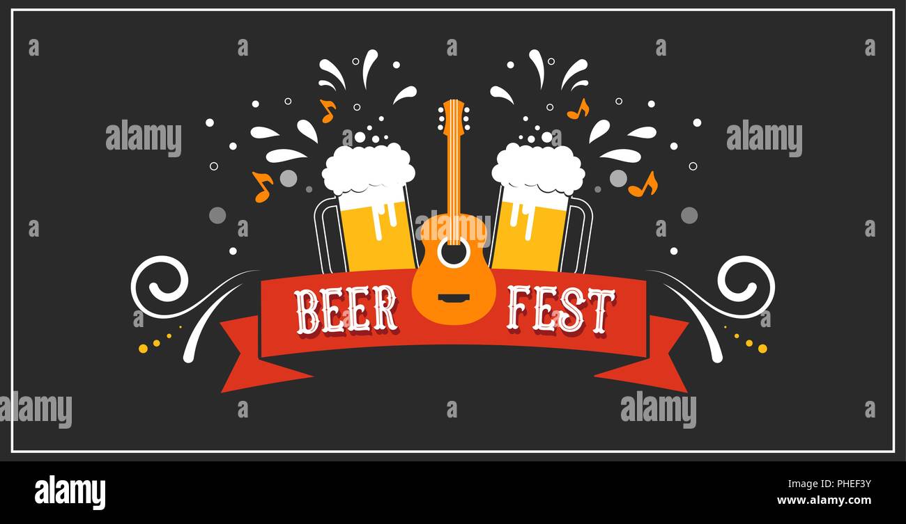 Beer festival banner, poster, promotion. Vector Stock Vector & Art - Alamy
