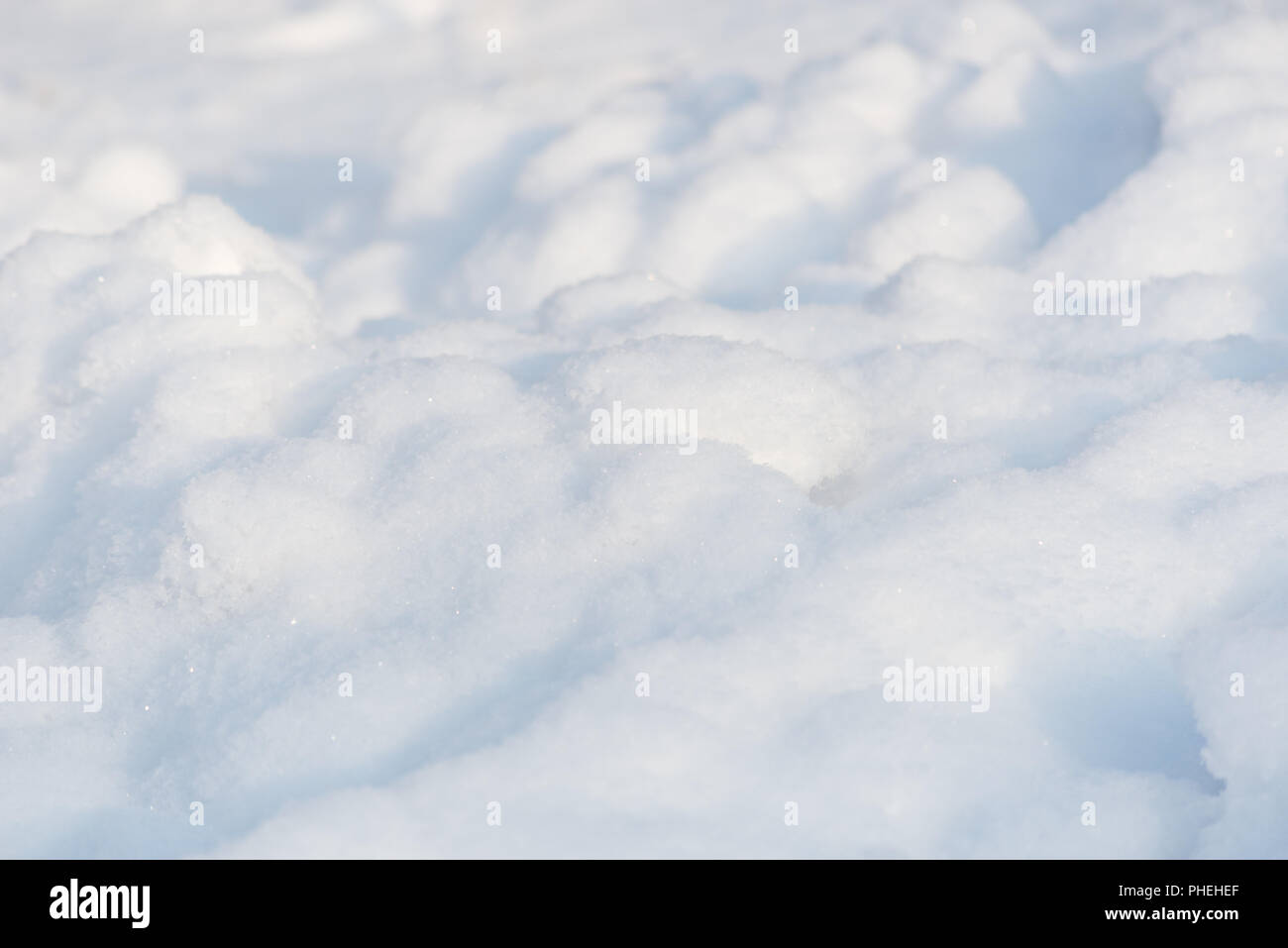 Fresh snow dunes Stock Photo