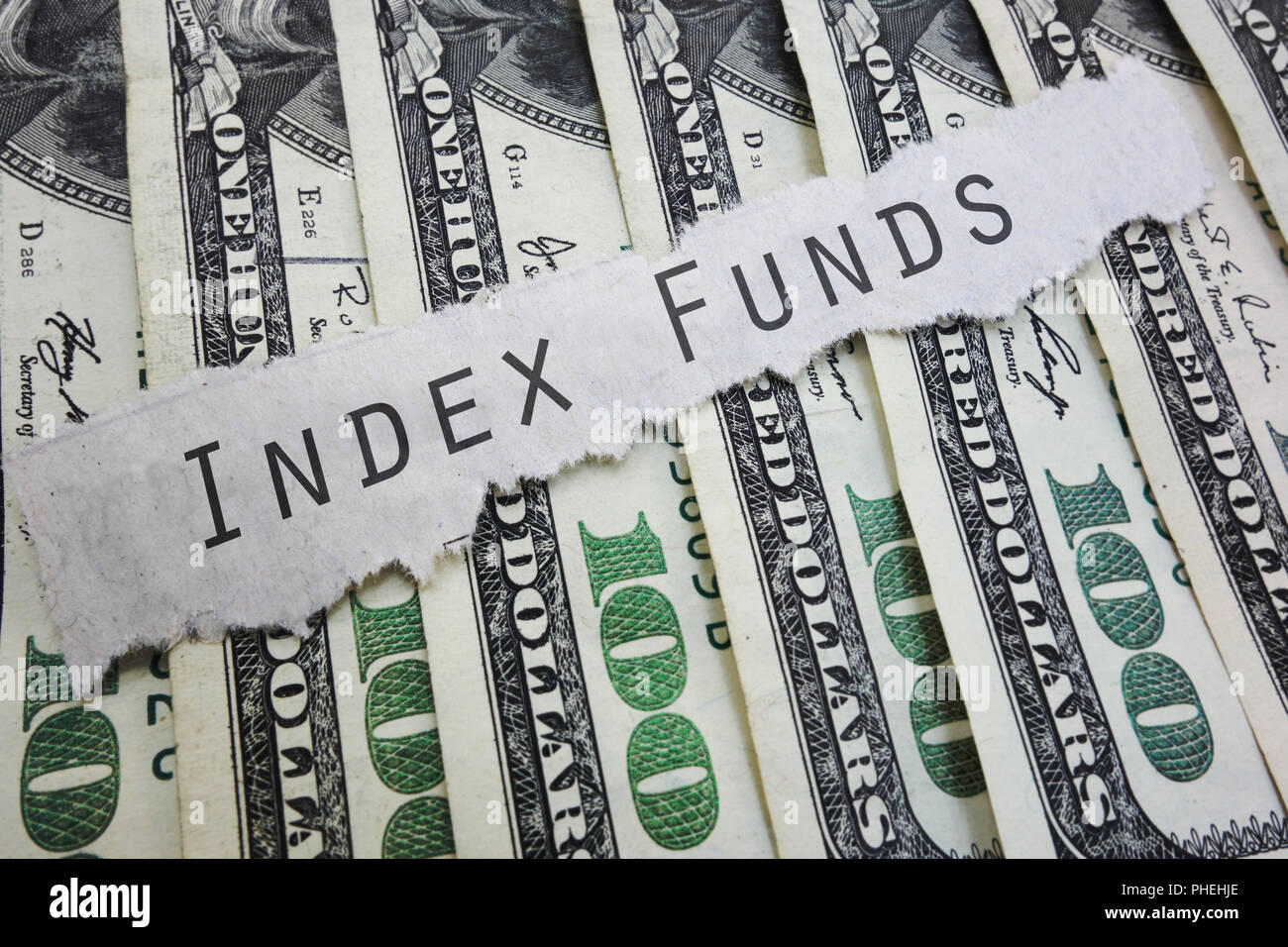 Index Funds investing concept Stock Photo