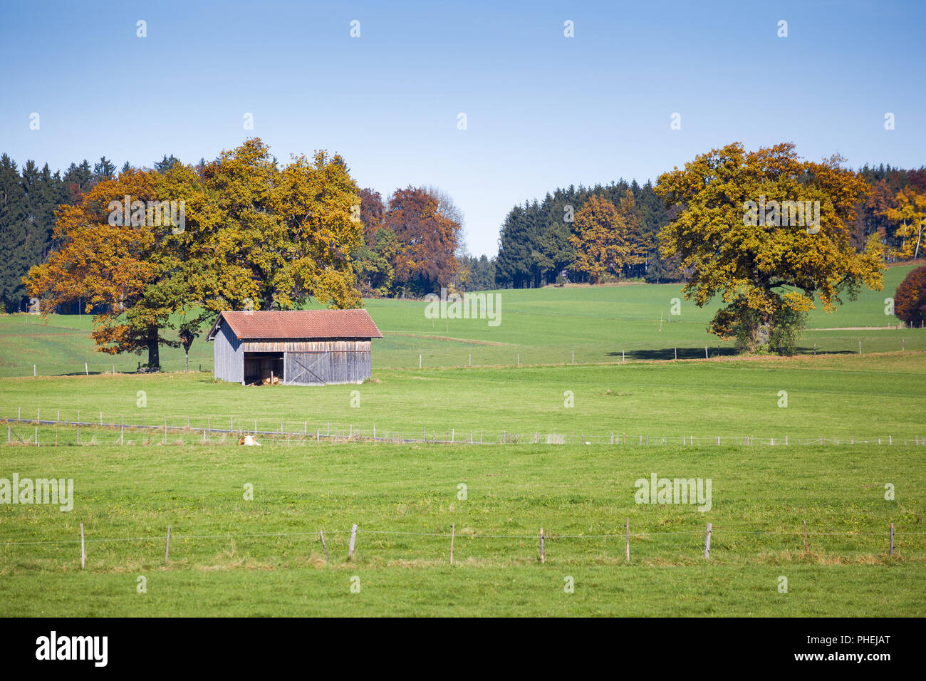 bavarian autumn landscape germany Stock Photo - Alamy