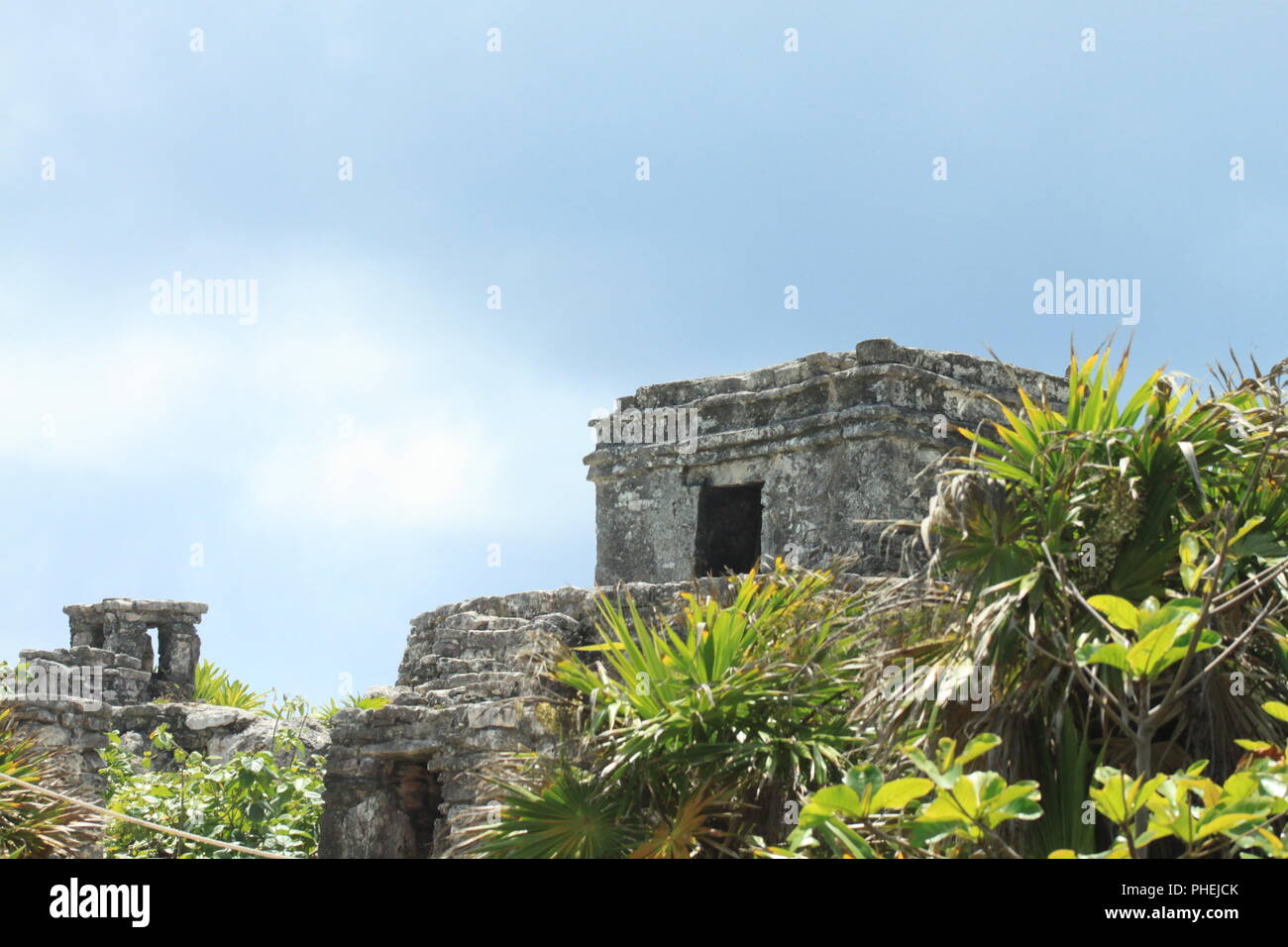 Cancún Archaeological ruins Stock Photo
