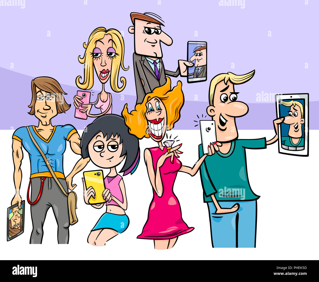 Cartoon selfie hi-res stock photography and images - Alamy Cartoon selfie hi-res stock photography and images - Alamy