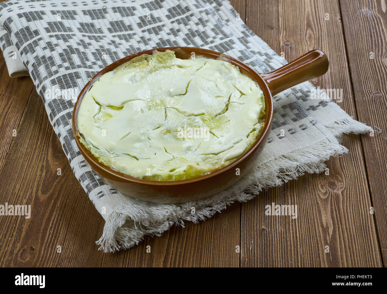 Finnish potato casserole Stock Photo - Alamy