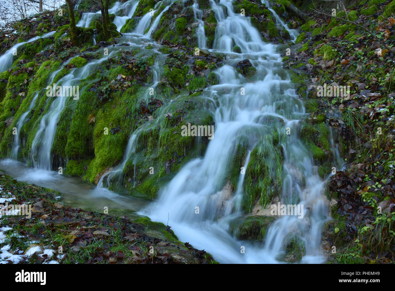 waterfall; swabian alb; Germany Stock Photo - Alamy