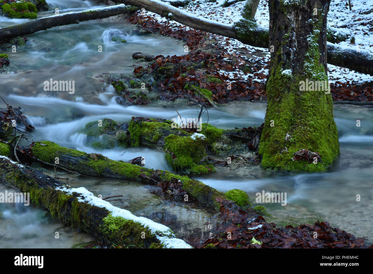 creek; swabian alb; Stock Photo