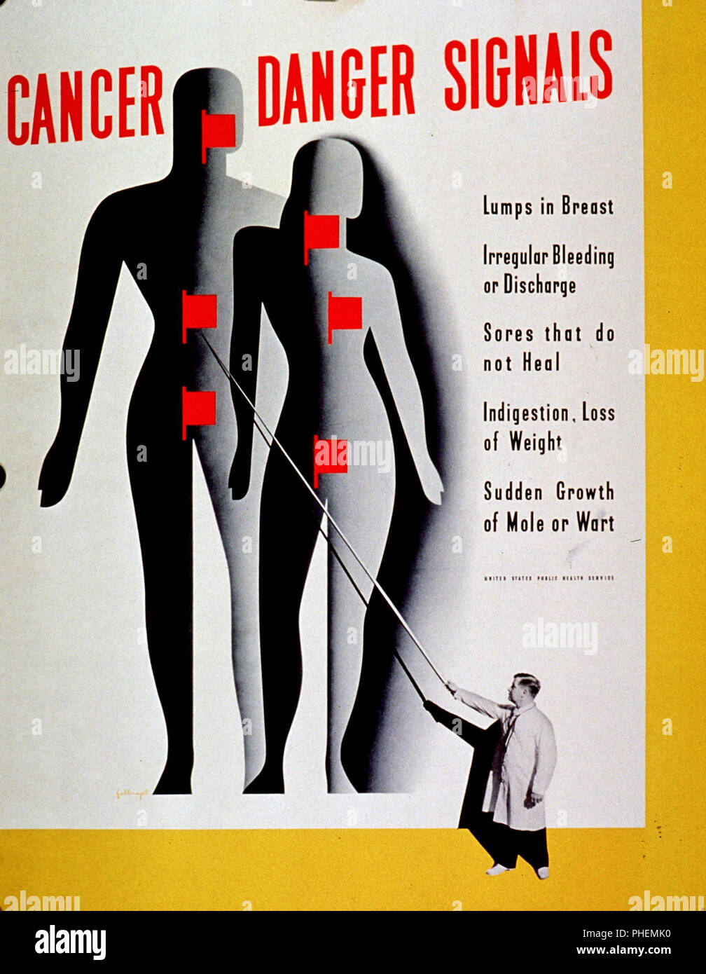 Vintage cancer poster hi-res stock photography and images - Alamy