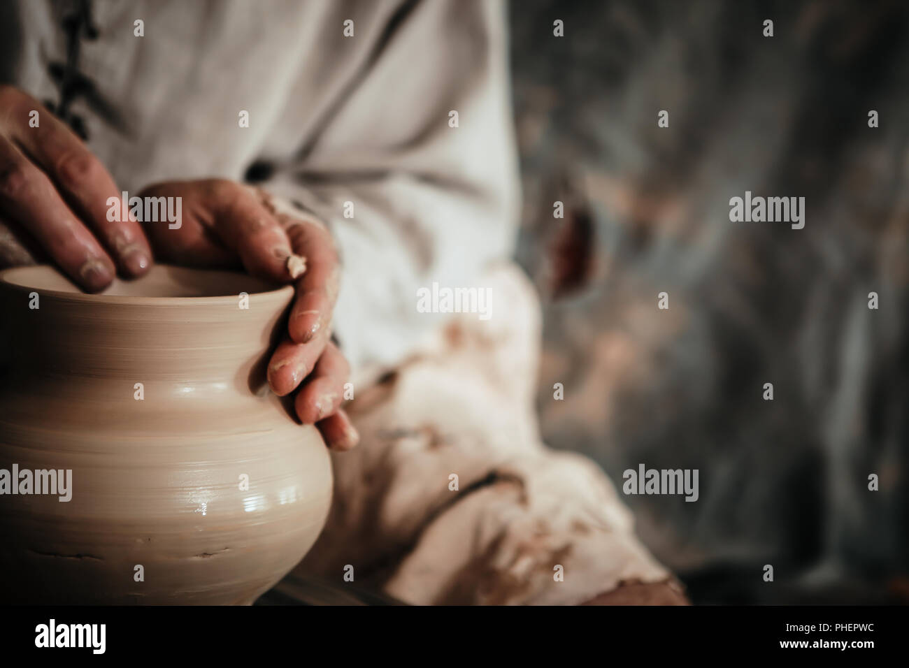 Handicraft Production Of Clay Products Stock Photo - Alamy