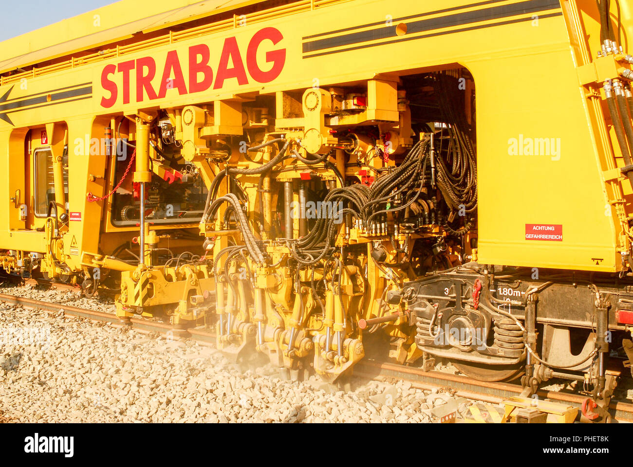 Track machine hi-res stock photography and images - Alamy