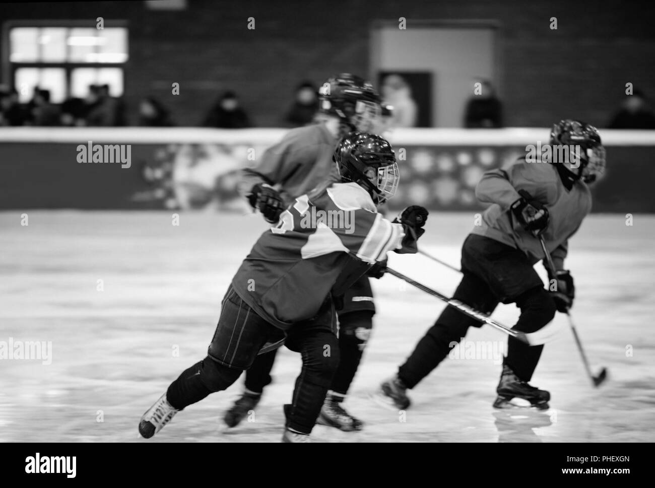 Ice Hockey Black and White Stock Photos & Images Alamy