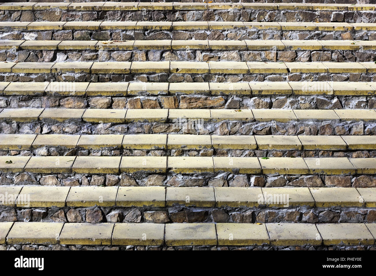 Steps of a  stone ladder Stock Photo