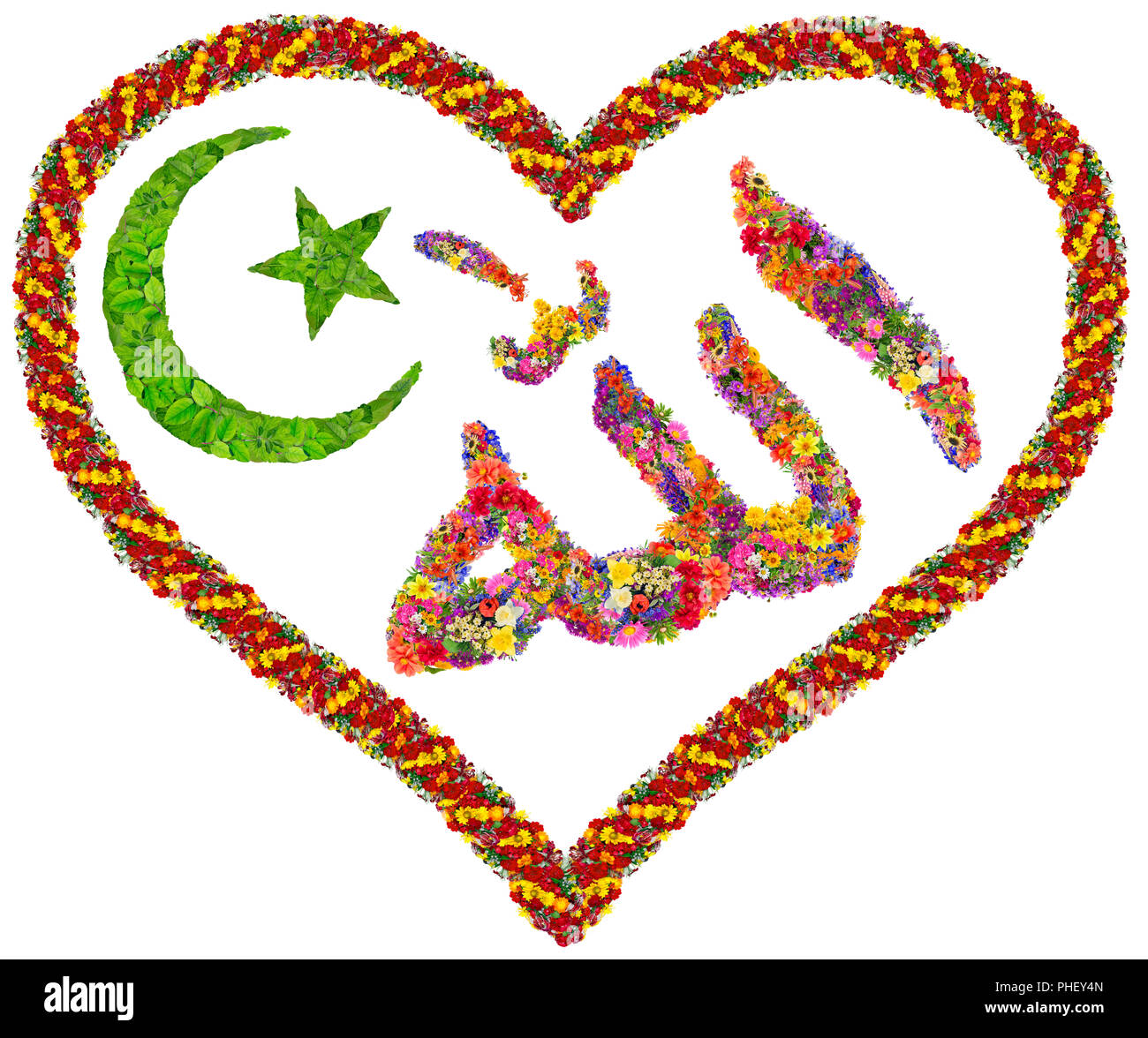 Love to Allah concept Stock Photo