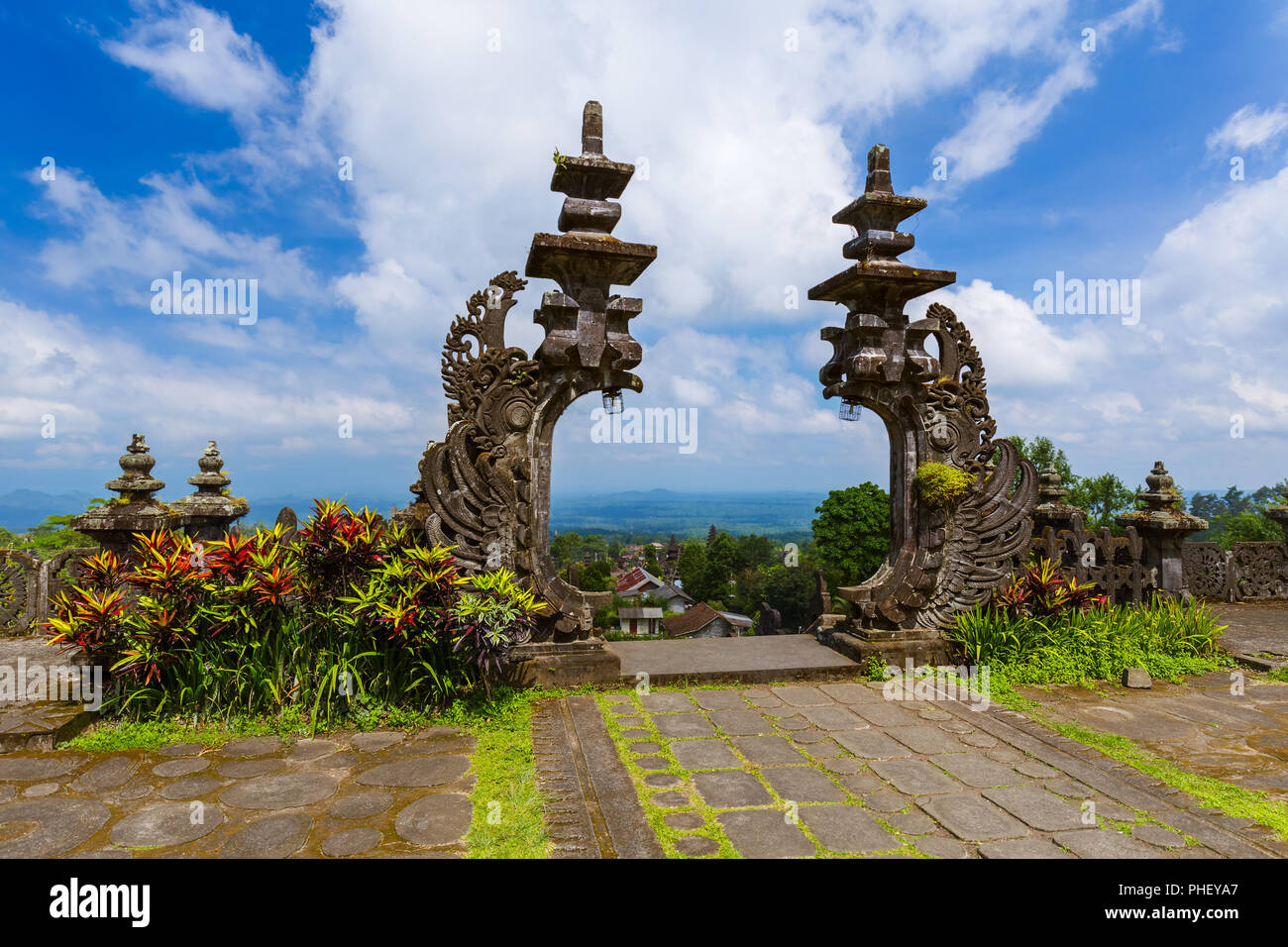 Pura Besakih temple - Bali Island Indonesia Stock Photo