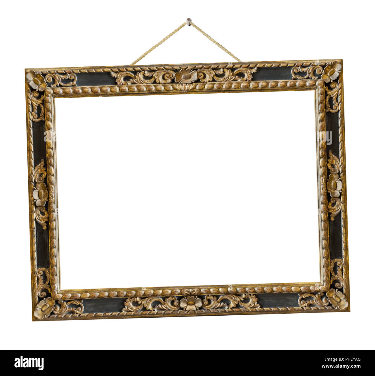 Old wooden picture frame Stock Photo Alamy