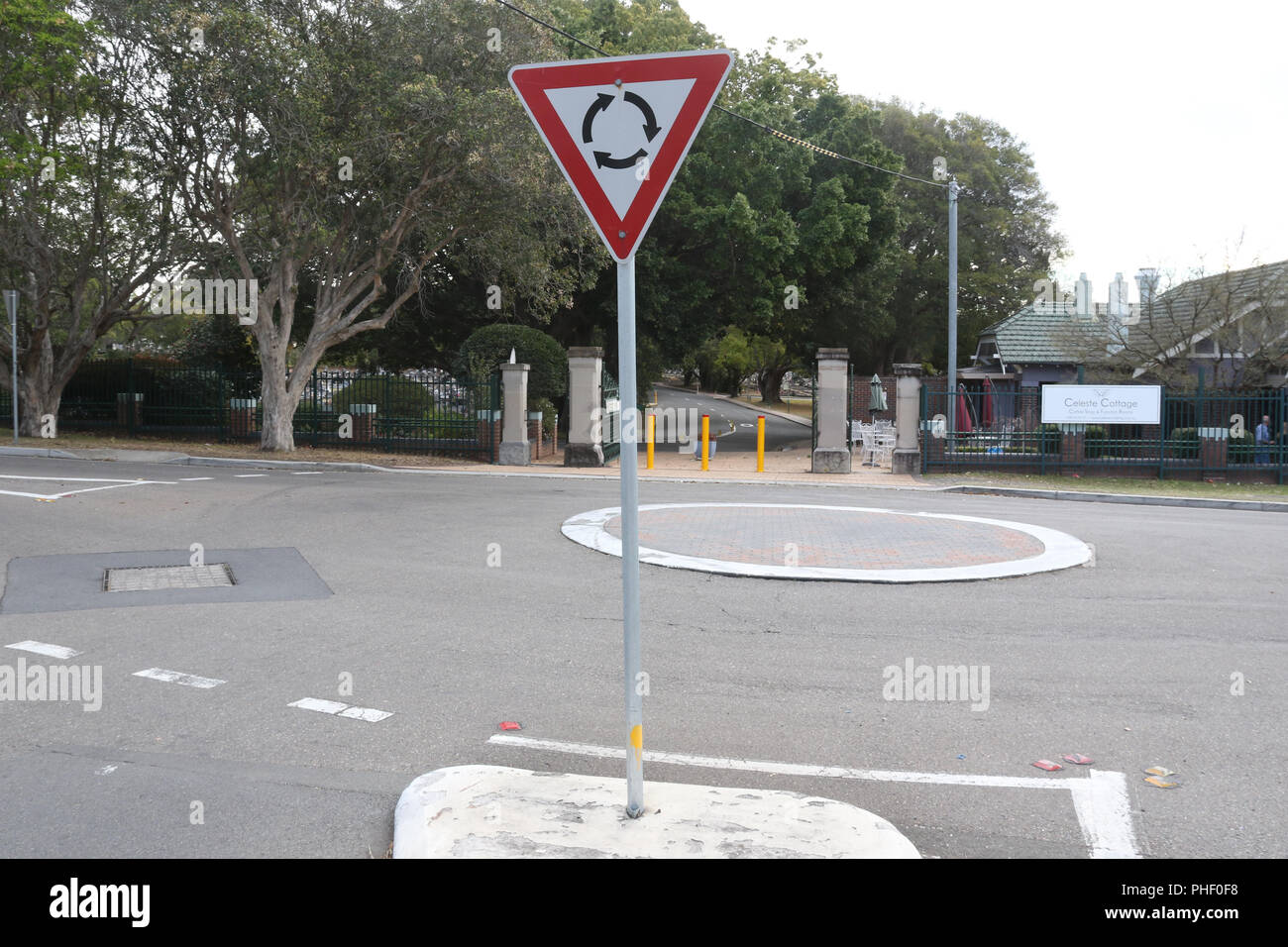 Road sign roundabout australia hires stock photography and images Alamy