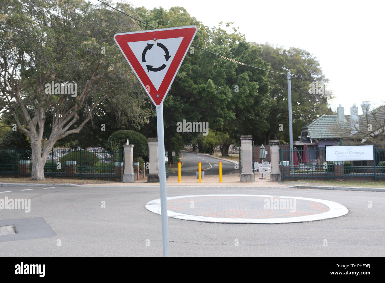 Road sign roundabout australia hires stock photography and images Alamy