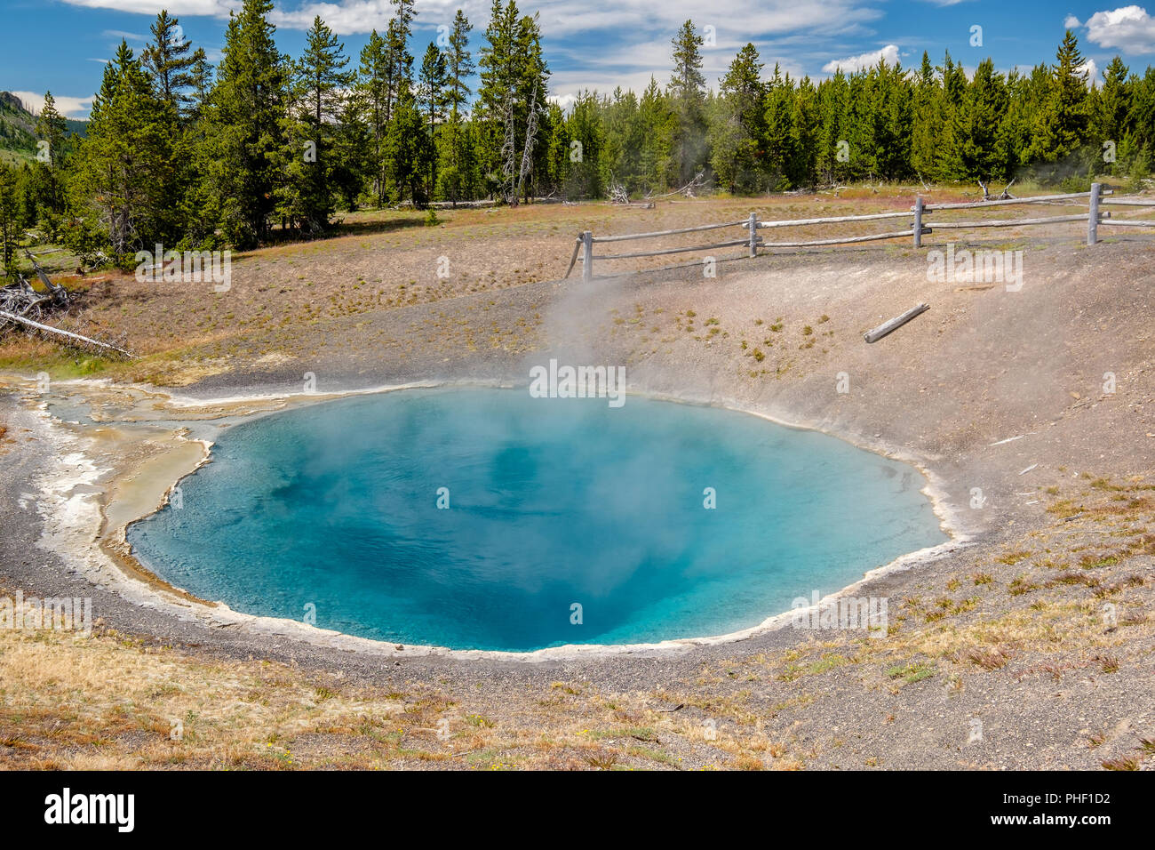 Hot thermal spring in Yellowstone Stock Photo Alamy