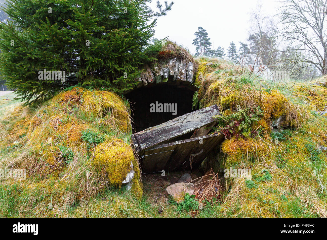 Old Root cellar that has expired Stock Photo