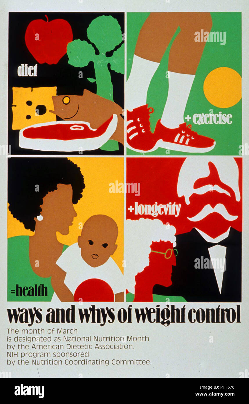 Ways and whys of weight control ca. 1900s Stock Photo