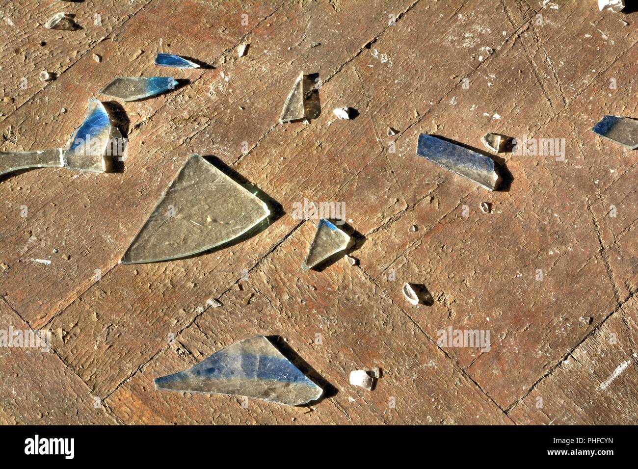 Broken glass floor hi-res stock photography and images - Alamy