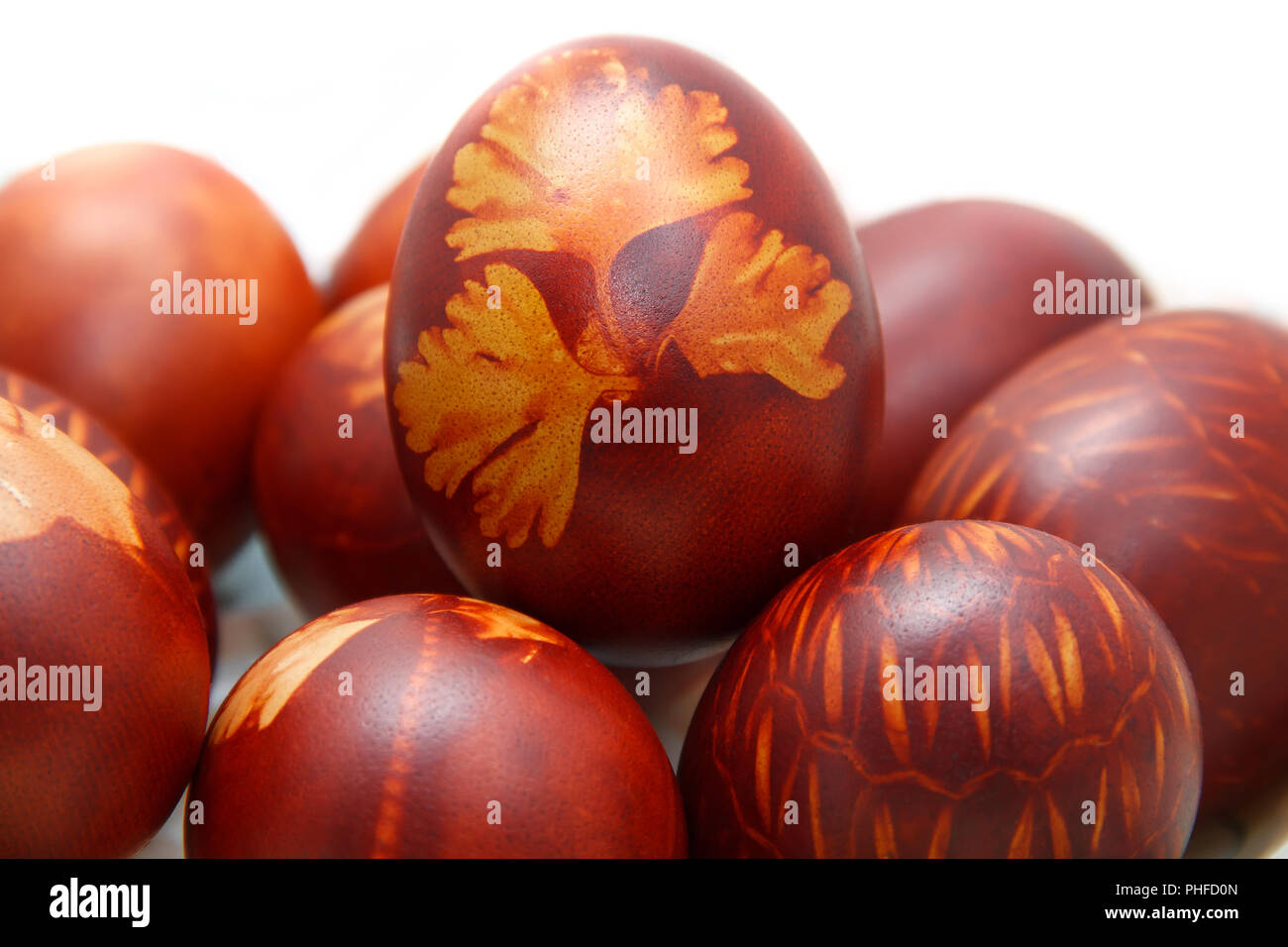 Painted Easter eggs Stock Photo
