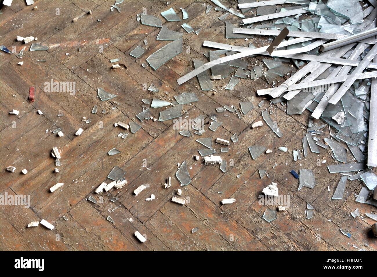 Broken glass floor hi-res stock photography and images - Alamy