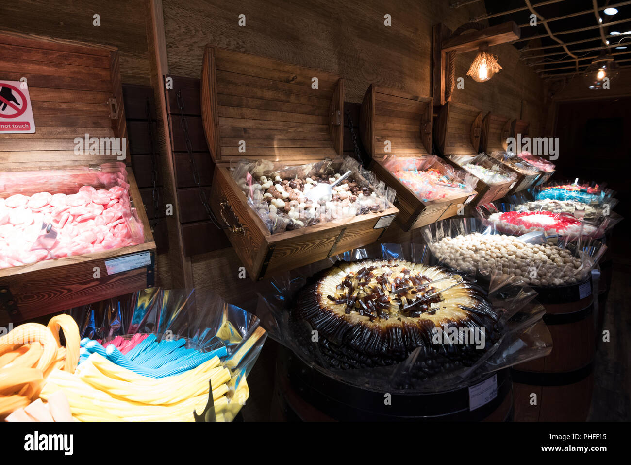 The famous candy store's in the center of Prague, Czech Republic Stock