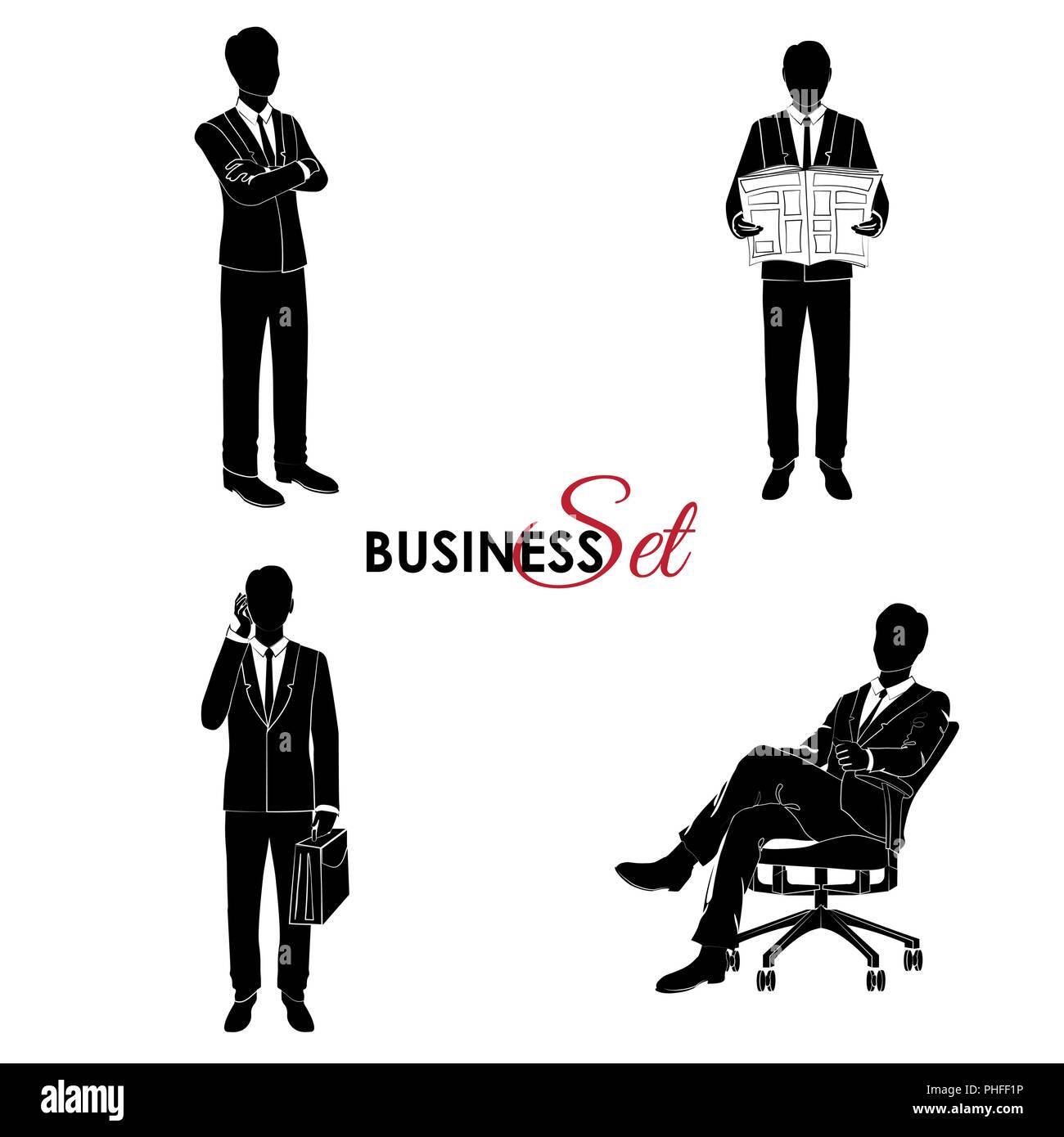 Professional male in suit Stock Vector Images - Alamy