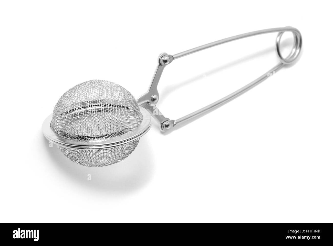 tea strainer isolated on white Stock Photo Alamy