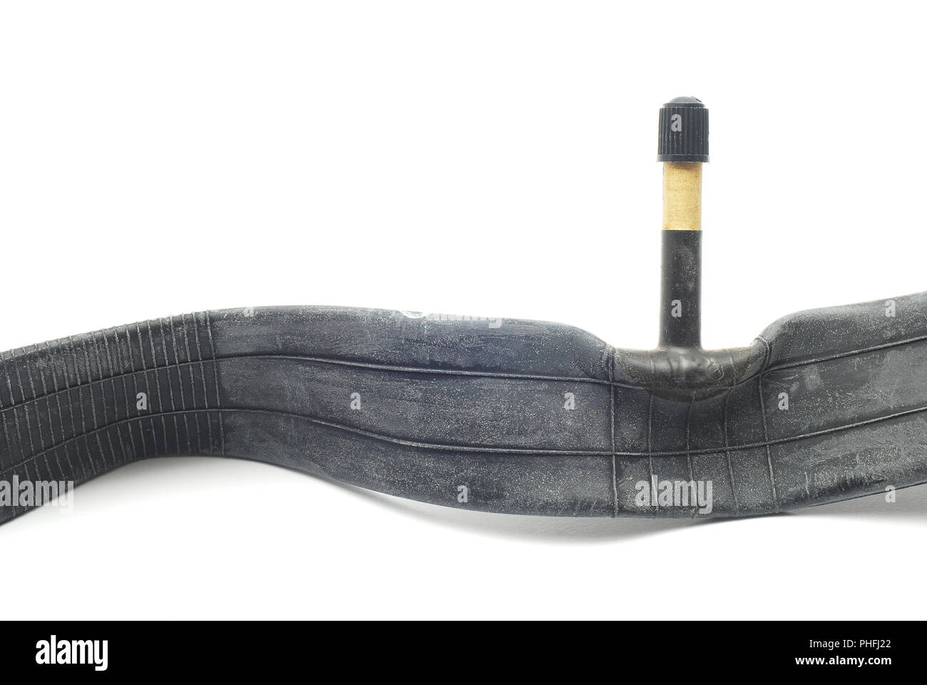 bicycle inner tube valve over white background Stock Photo Alamy