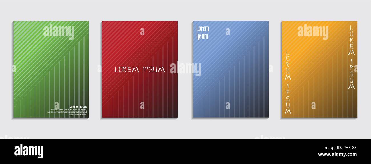 Minimal covers design. Geometric halftone gradients. Eps10 vector. Stock Vector